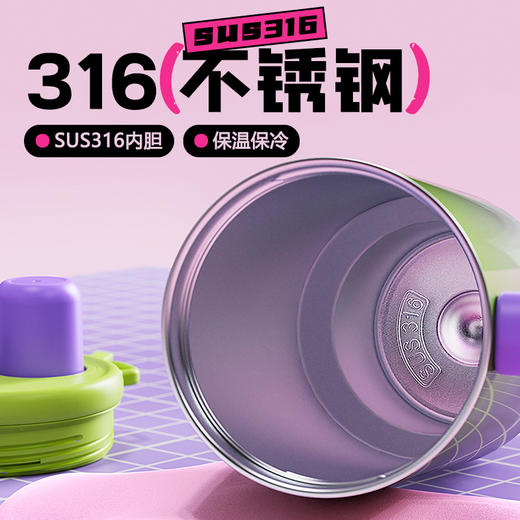 【福利特惠】316不锈钢保温杯【明星同款】法国Smiley-!超大容量~🥰 商品图2