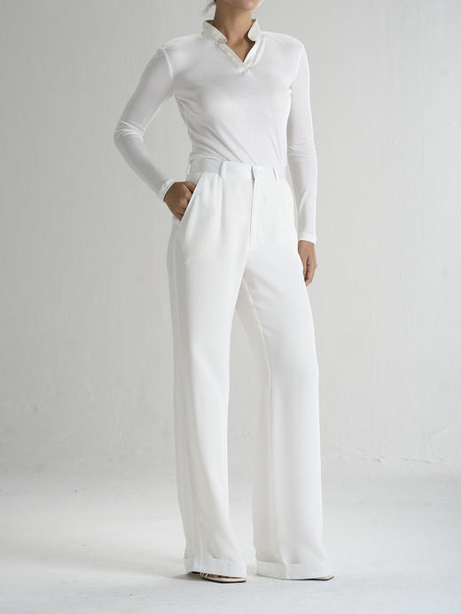 CG｜Heavy silk cuff Pants [重磅真丝长裤] 商品图1