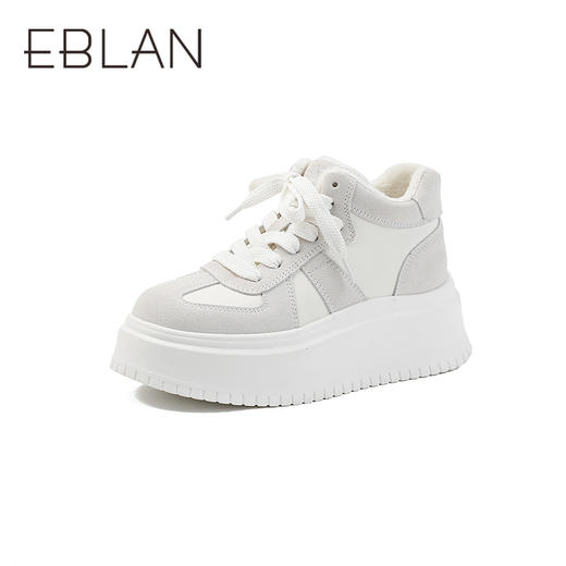 伊伴冬季发泡厚底增高德训鞋保暖绒里休闲运动靴B25613015 商品图1