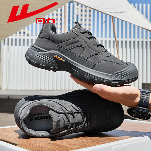 回力男鞋登山鞋子男款爆款2025新款秋季防水防滑户外工装鞋劳保鞋 商品图3