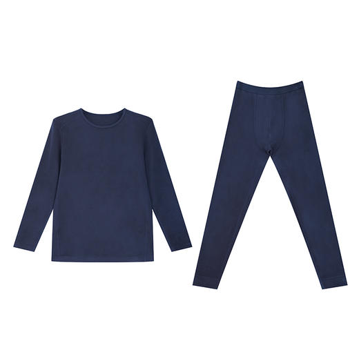 爱帝男士美利奴羊毛暖绒保暖内衣套装 商品图8