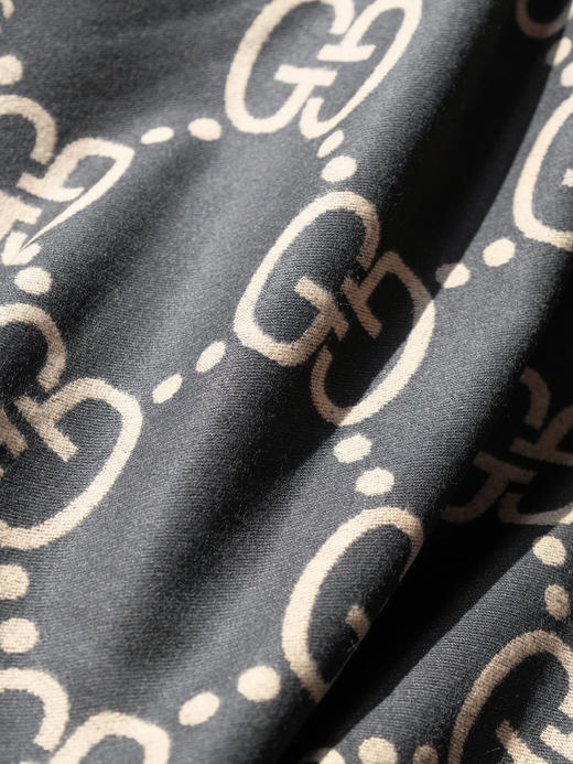 WJ21-GUCCI古驰 经典双G格纹 绒线围巾 男女同款情侣款（QZ*MM） 商品图4