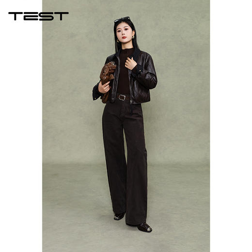 冬上新酷飒显瘦百搭机车风皮夹克外套2254109 商品图1