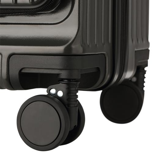 【加赠品】皇冠 前置一体行李箱CF6001黑金20寸-S 商品图7