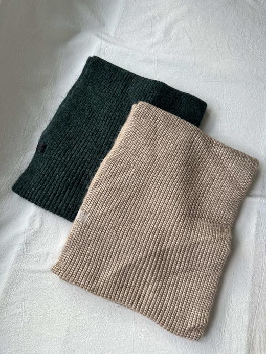 贝壳三 针织柔软罗纹纯色保暖围巾韩版百搭细腻舒适围脖C102820 商品图0