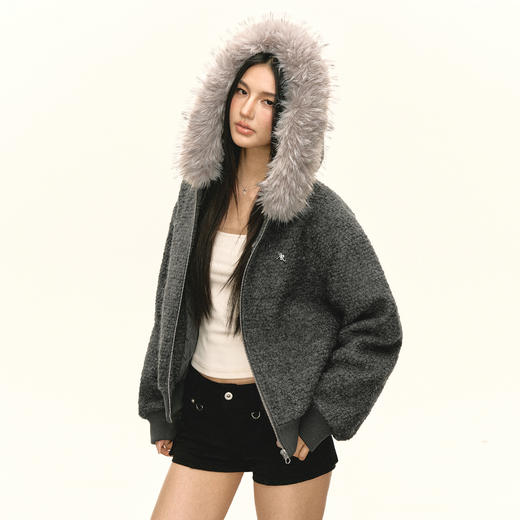 Ariseism 美式复古毛领短外套女秋季新款外套 商品图1