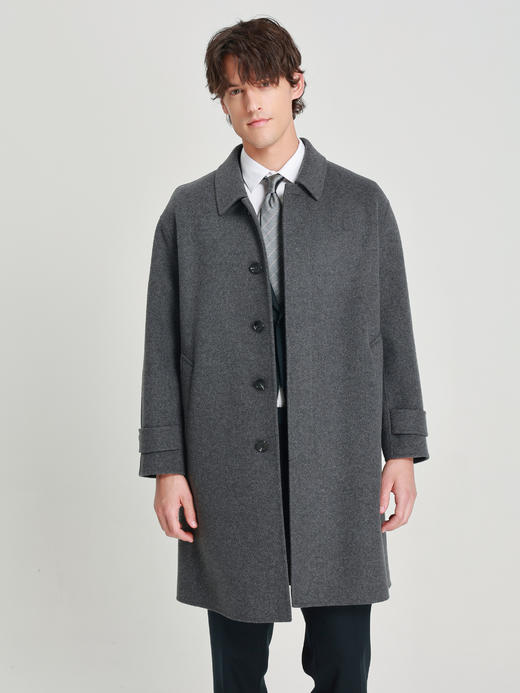 callisto深灰色绵羊毛大衣 商品图2