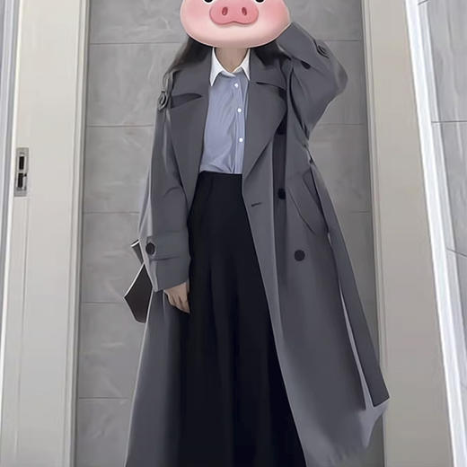 裁缝学苑AS589韩系中长款风衣纸样大外套女装打版裁剪样板图纸 商品图2