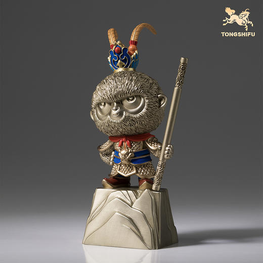铜师傅《战无不胜》客厅桌面齐天大圣孙悟空铜摆件 节日礼物 商品图2