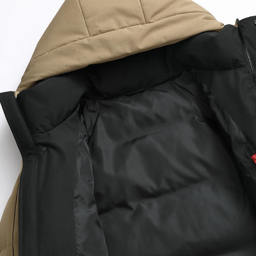 半身缘男装 冬季防风保暖中长款连帽松紧袖口羽绒服2360 商品图9