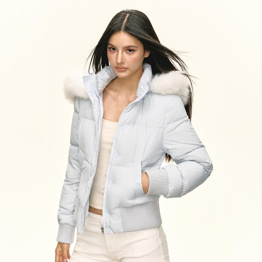 Ariseism 美式复古连帽羽绒服女冬季新款保暖外套 商品图1