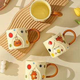 可爱办公室家用水杯情侣450ml陶瓷杯-纪念日百货门店同款167294611