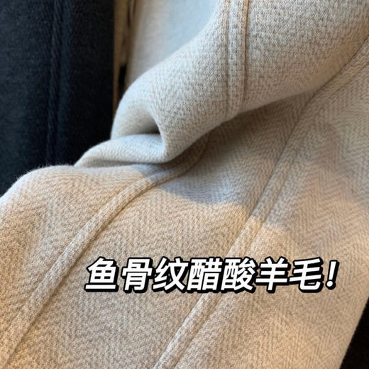 觅槿 高奢醋酸羊毛裤 显高显瘦 加厚保暖 加绒款/不加绒款 3色可选 商品图9