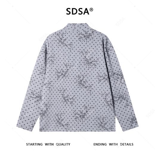 T4941SDSA男士秋冬新款痞帅男装简约撞色波点半高领长袖T恤百搭时尚潮 商品图5