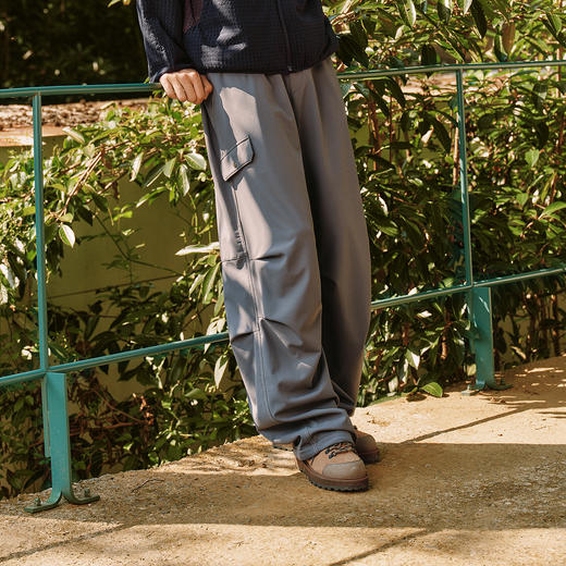 森马休闲裤男冬季加绒宽松弧形裤2025新款时尚流行户外运动伞兵裤 商品图2