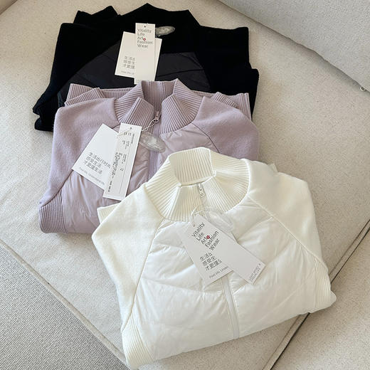 72小时发货  90%白鸭绒 轻暖毛织羽绒服   A-5440 商品图5