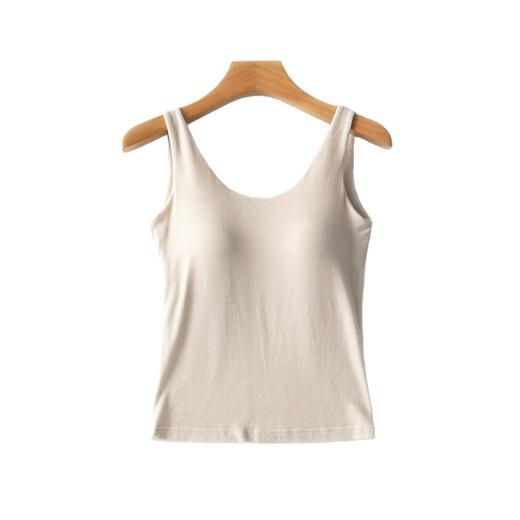 RC-8511<免穿文胸>“ 免BRA 一体式胸垫修身 U领宽带一体式秋冬背心 商品图4