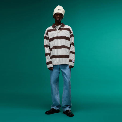 Napapijri 中性刺绣徽章混纺棉质长袖Polo衫 混色 NP0A4FPHL64 商品图5