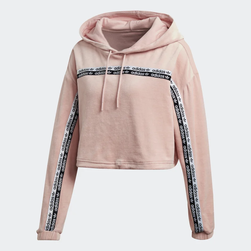 元旦超值抢购 （YY）adidas/阿迪达斯  春秋短款运动连帽套头衫 GI1116