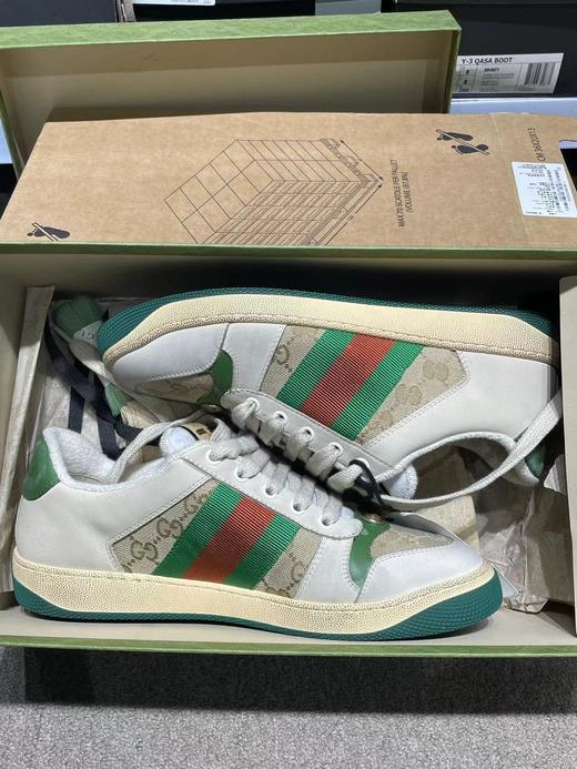 【超惠秒】GUCCI 古驰 Screener系列 男女通款 真皮运动休闲鞋/做旧款脏脏鞋12072 商品图10