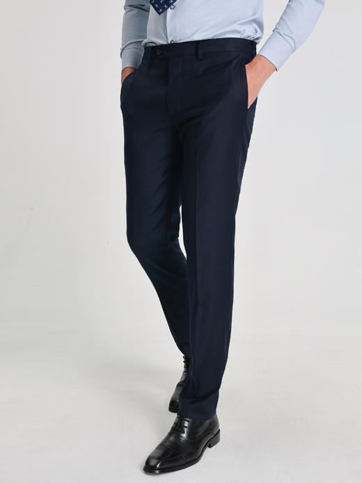 callisto星空蓝进口绵羊毛西裤 商品图3