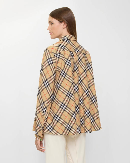 现货 THS-限时 B家 女士 休闲版型经典格纹面值法兰绒衬衫 BG2827 商品图1