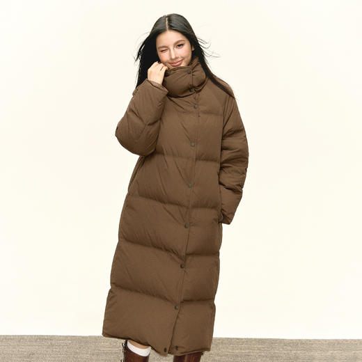 Ariseism 美式复古长款羽绒服女冬季新款保暖外套 商品图4