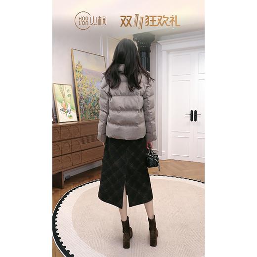 火桐hooton 铂金系列 Spuer120支原色黑绵羊初剪羊毛95白鹅绒服外套 商品图2