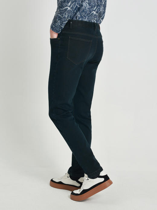 callisto星空蓝长绒棉牛仔裤 商品图4