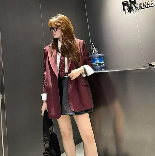 NC彩色皮料西装外套50805（红）秋季953012930321 商品图2