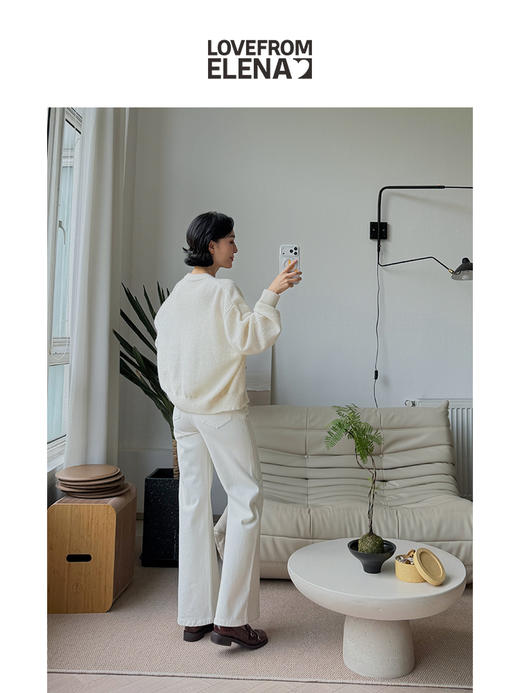 法牌Americ@nVintage代工 羊驼绒混纺针织开衫 商品图9