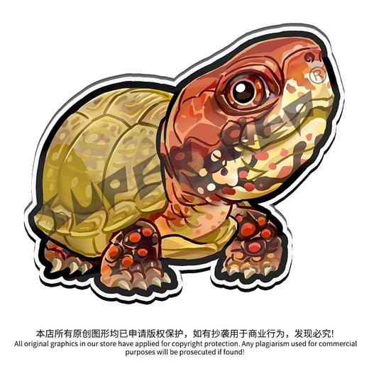 冰箱贴 龟主题⑧ 磁吸 Q版 卡通 箱龟题材 爬宠爬虫周边 super rep超爬正版【48小时发货】 商品图5