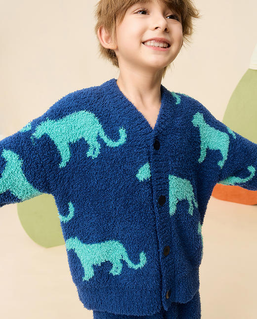 【春上新】8楼爱慕儿童Aimer Kids男孩2件装-神秘野兽长袖家居套装AK243J571，吊牌价899元 商品图4