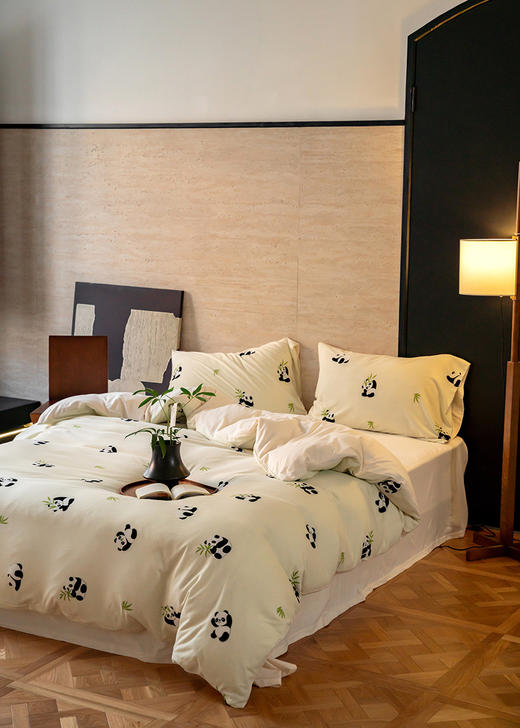 印花系列~全棉针织棉印花四件套良品天竺棉纯棉套件日式纯棉秋冬床上用品 商品图5