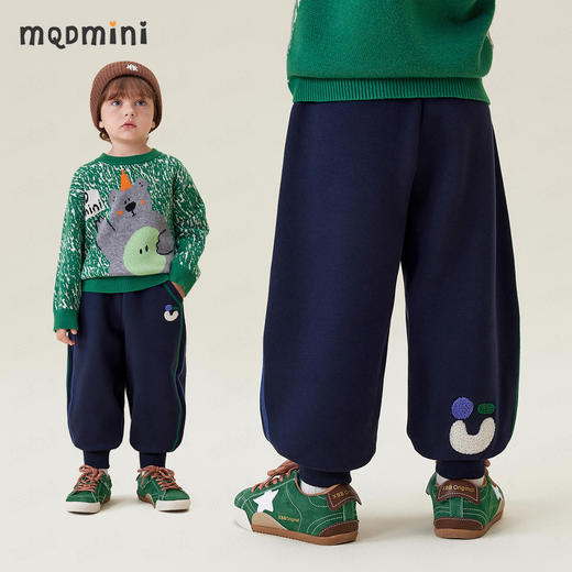 【加绒】【90-140】【MQDmini】男女童冬款保暖卫裤 商品图0