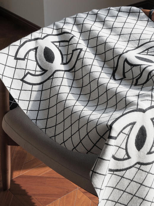 WJ10-香奈儿 双面Logo简约休闲时尚百搭 绒线围巾 女款（QZ*MM） 商品图8