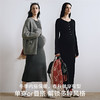 【限时会员价】嫚熙孕妇连衣裙软糯羊毛裙约会通勤孕妇裙秋冬长袖连衣裙2025新款 商品缩略图1