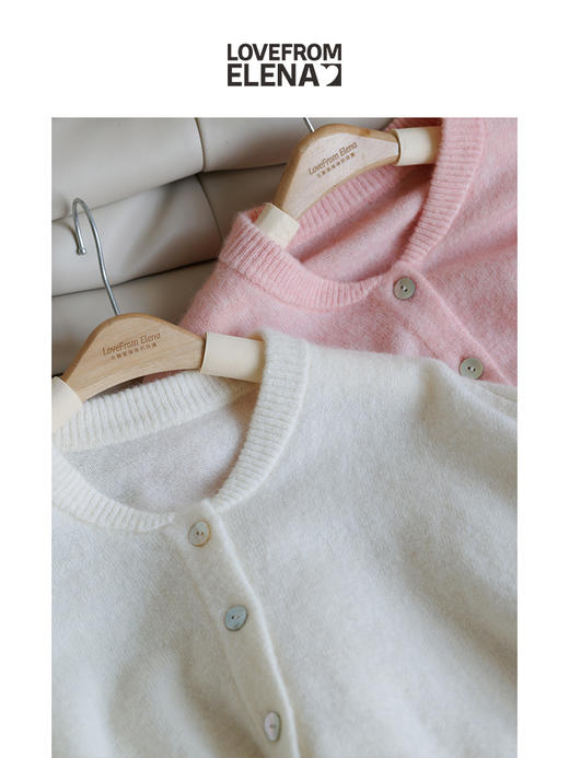 法牌Americ@nVintage代工 羊驼绒混纺针织开衫 商品图5