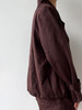 SIJIA｜AW2506 酒红麂皮收腰短皮风衣 商品缩略图4