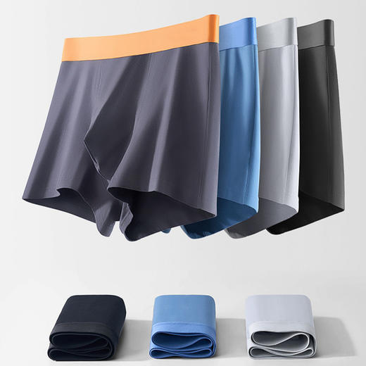 爱帝4条装男士内裤精梳棉明根抗菌平角裤 商品图7