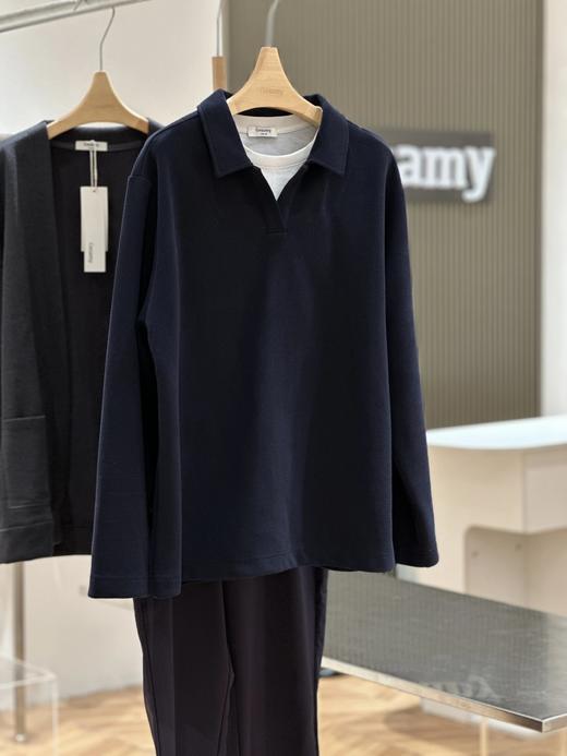 秋季上新❗【英国轻奢品牌Gesamy男士假两件Polo长袖衫】320g高克重华棉面料，肌理紧密，柔软触感；假两件Polo领设计，商务绅士又通情【无标出货 介意慎拍】-WD 商品图7