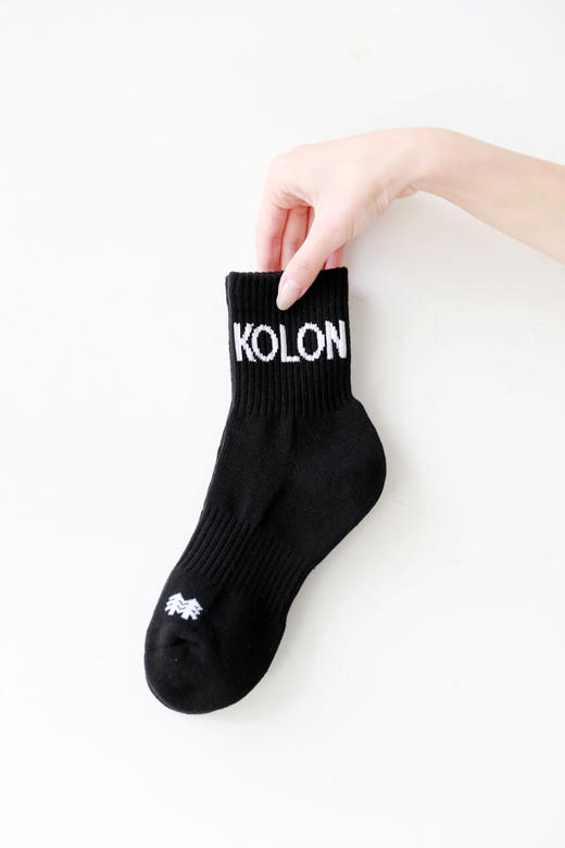 无骨一体运动袜，户外露营系列。字母提花中筒纯色棉袜子C102868 商品图14