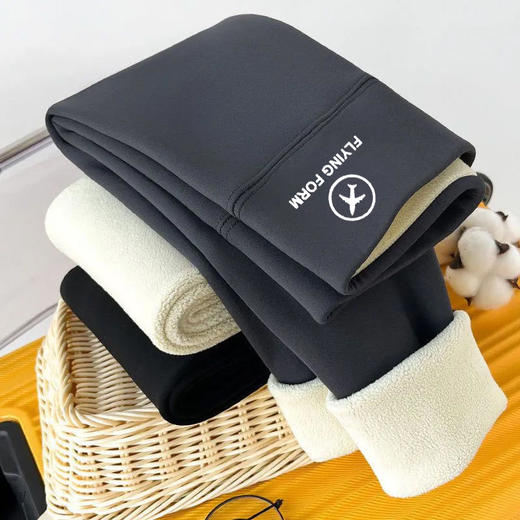 升级款秋冬羊羔绒鲨鱼裤 暖宫护腰外穿秋冬加厚加绒高腰打底裤女保暖显瘦腿瑜伽裤 商品图1