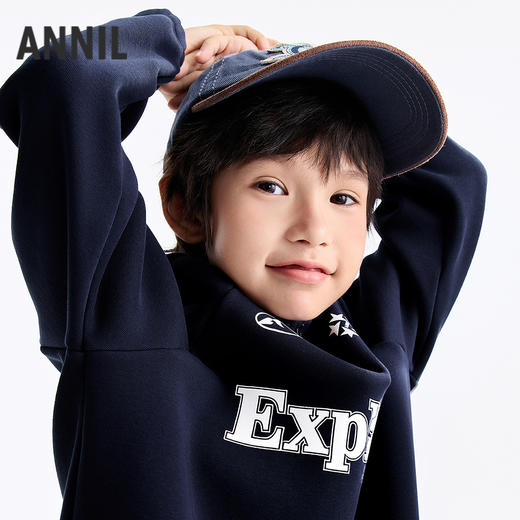 【加绒卫衣套装】男女童套装冬季新款安奈儿童装EM541667 商品图2