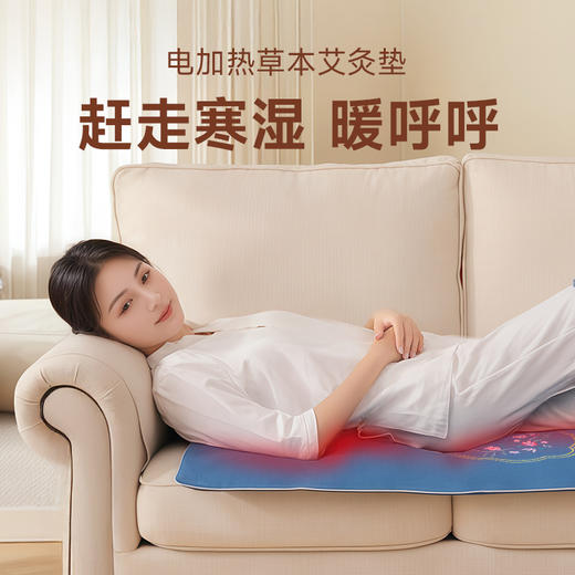 热卖！赶走寒湿 暖呼呼！少艾堂 暴汗艾绒毯  艾灸毯 电加热电暖毯 10档温度调节+4档定时功能 多款可选 商品图2