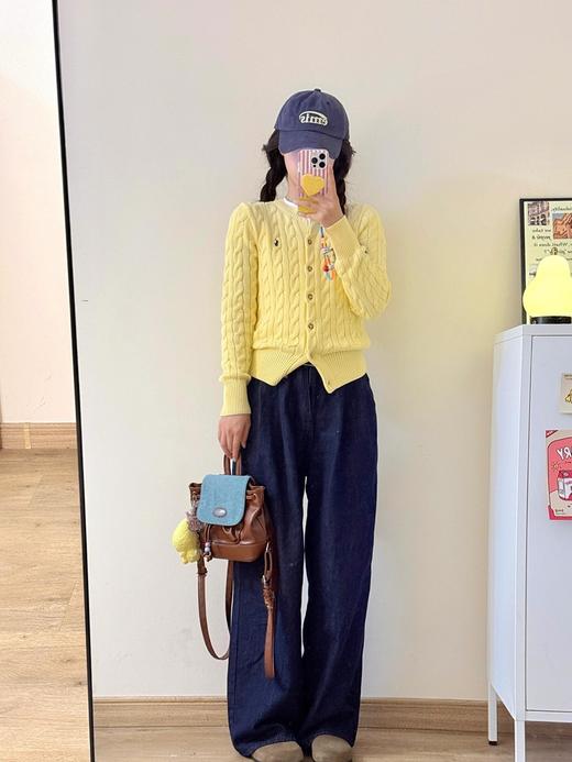 拉夫劳伦 Polo 绞花编结针织羊毛开衫（EJ） 商品图1