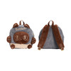大英博物馆 盖亚·巴斯特系列 毛绒拼接猫头公仔双肩包-灰棕色 商品缩略图4
