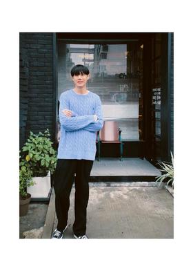 拉夫劳伦 男士经典绞花针织毛衣（EJ）