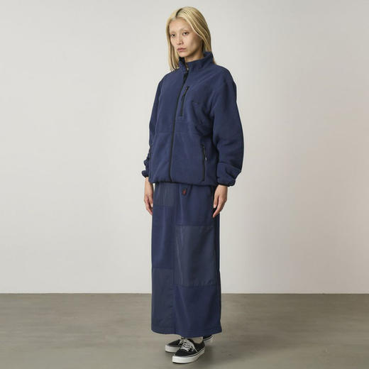 GRAMICCI THERMAL FLEECE PATCH SKIRT 女士针梭相拼长裙 半身裙 商品图2
