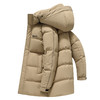 半身缘男装 冬季防风保暖中长款连帽松紧袖口羽绒服2360 商品缩略图5